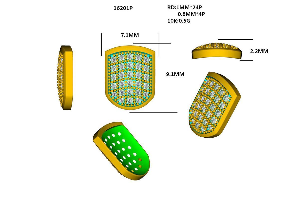 16201P - Pendant with Diamonds