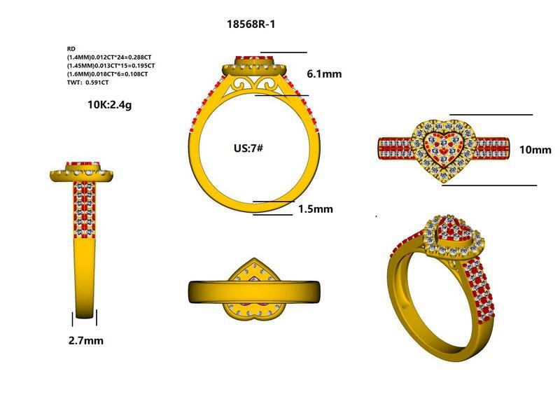 18568R - RING WITH DIAMONDS