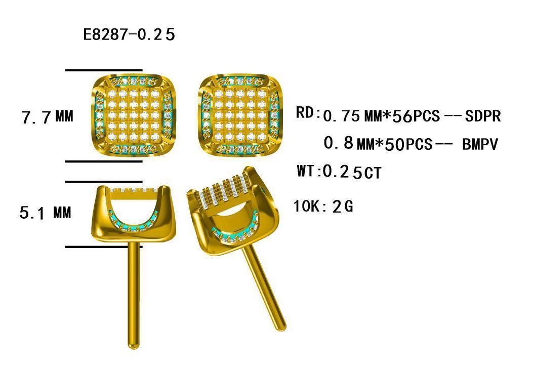 19312E EARRING WITH DIAMONDS