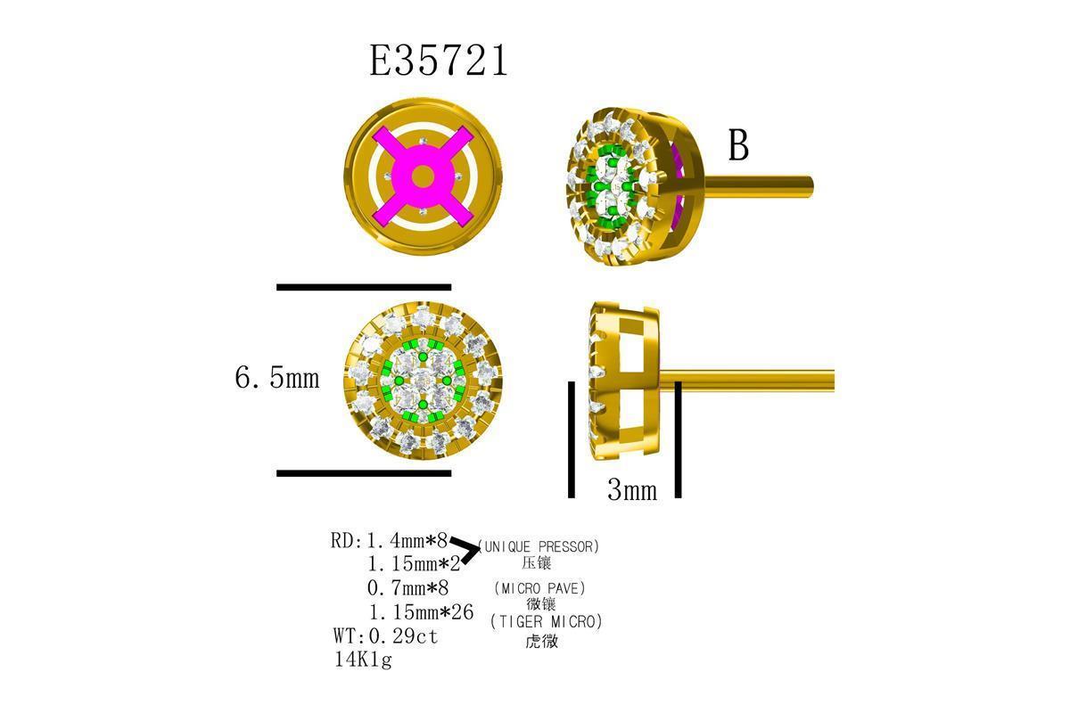 19318E EARRING WITH DIAMONDS