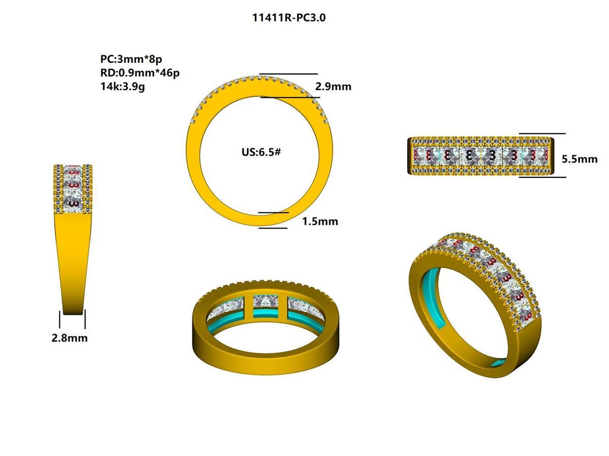 11441R-PC3.0 Ring With Diamond