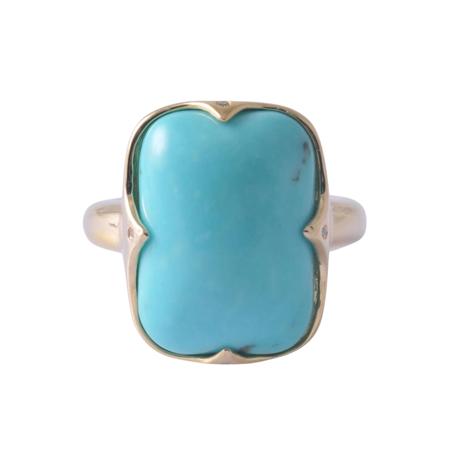 12144R Ring With Diamond & Gemstone