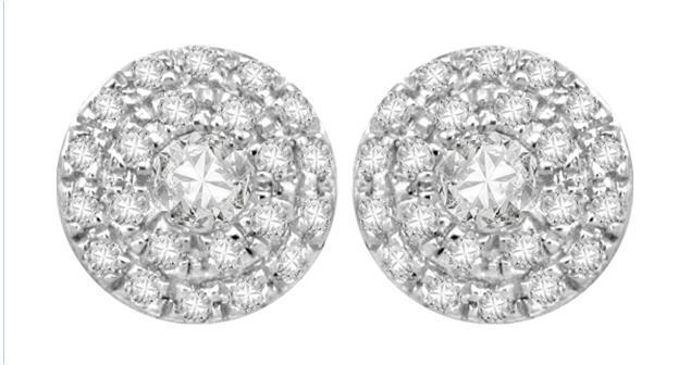 13902E-0.2CT Earring With Diamond