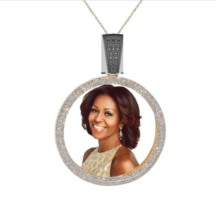 15644P S925 SILVER PENDANT WITHOUT CHAIN WITH DIAMOND