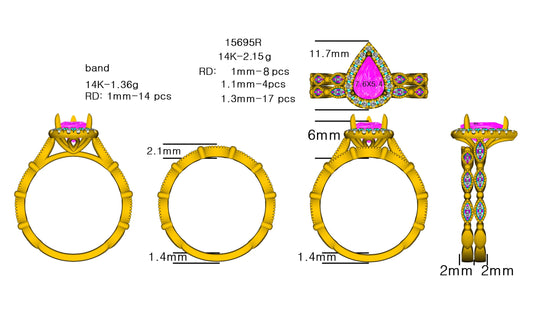 15695R Ring With Diamond