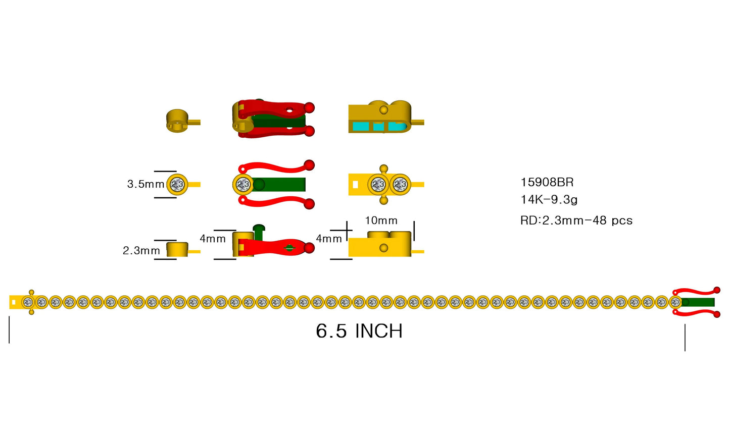 15908BR Bracelet With Diamond