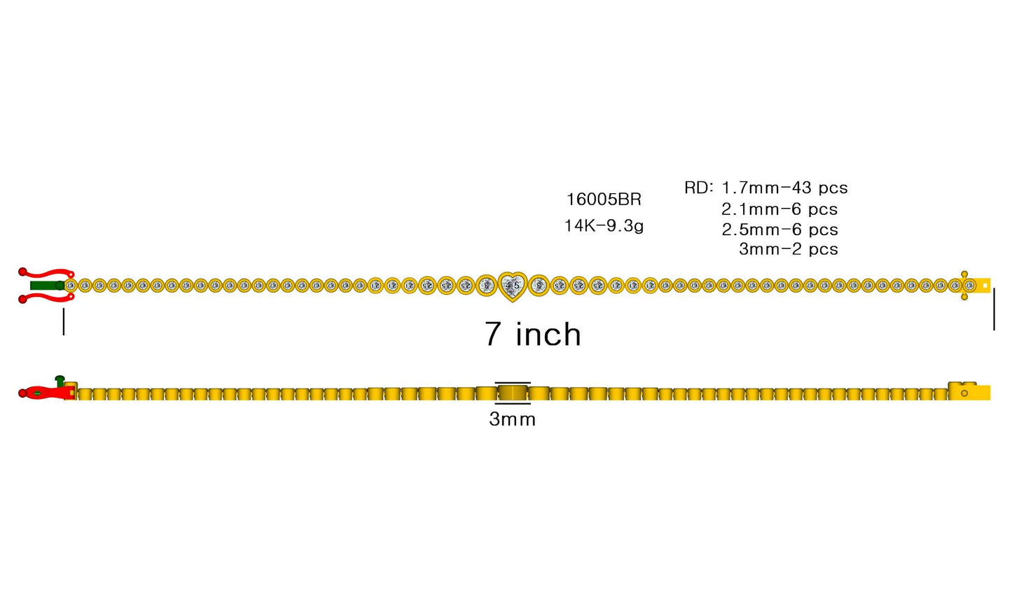 16005BR Bracelet With Diamond