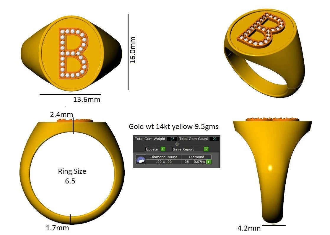 16058R Ring With Diamond