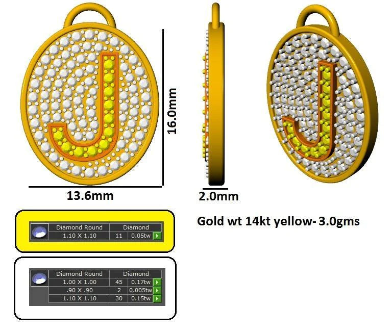16067P-S Pendant With Diamond