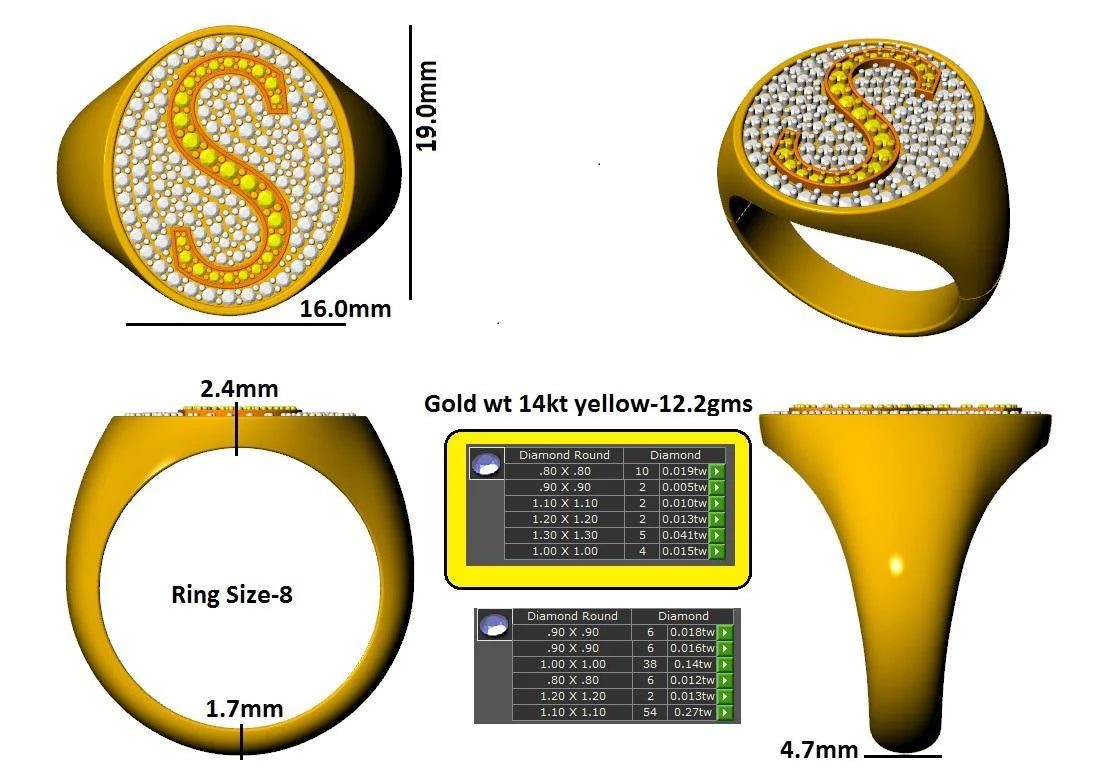 16069R-S Ring With Diamond