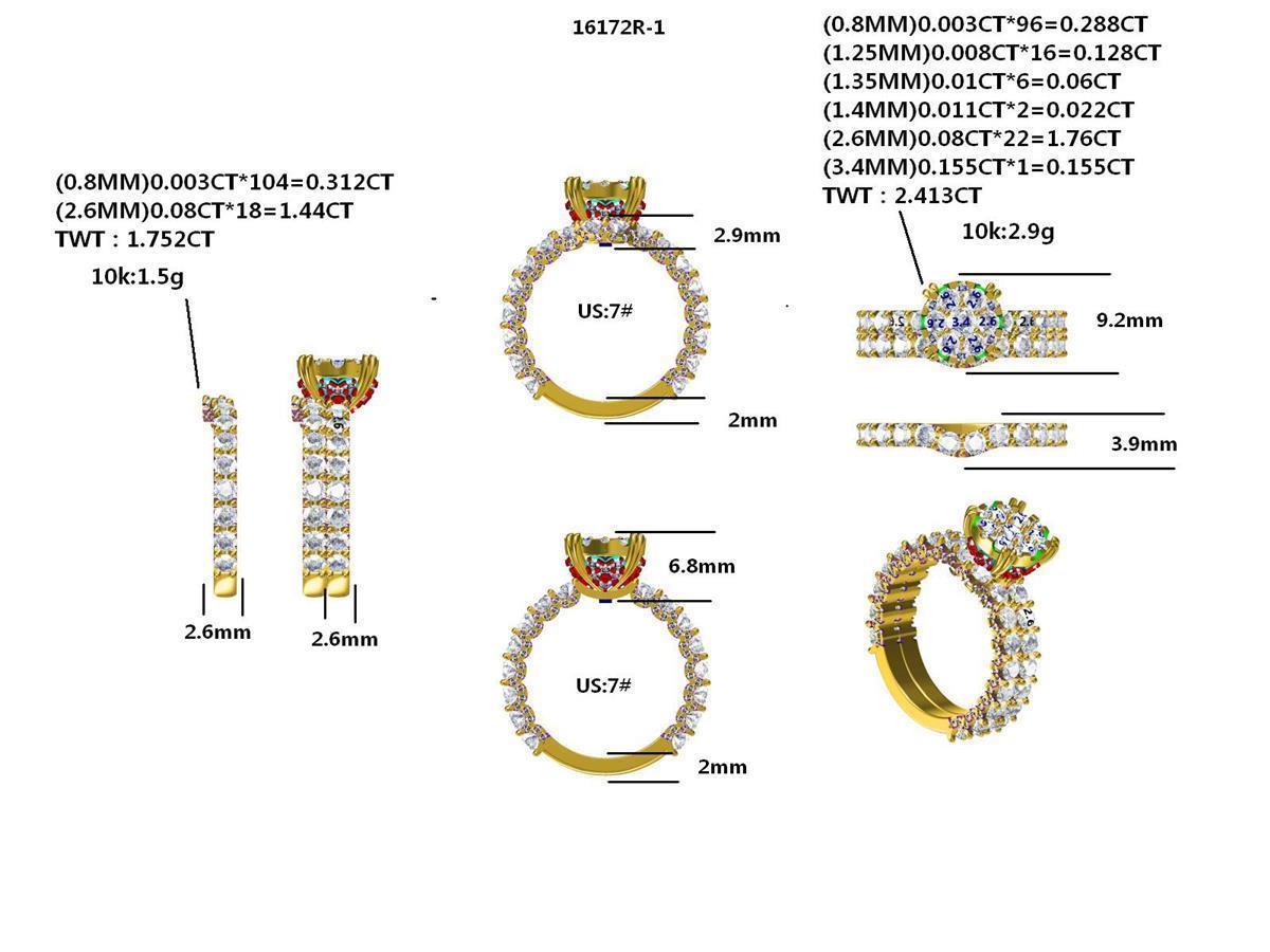 16172R Ring With Diamonds