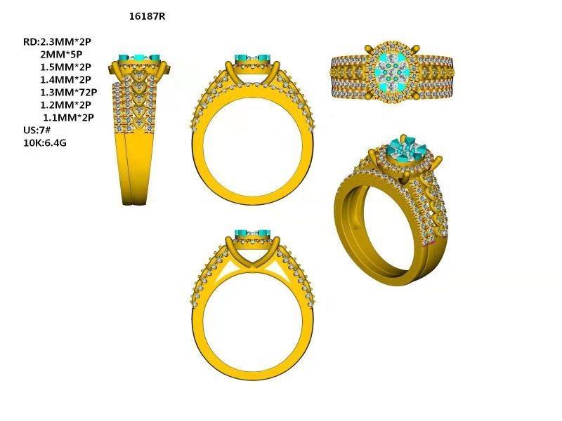 16187R Ring With Diamonds