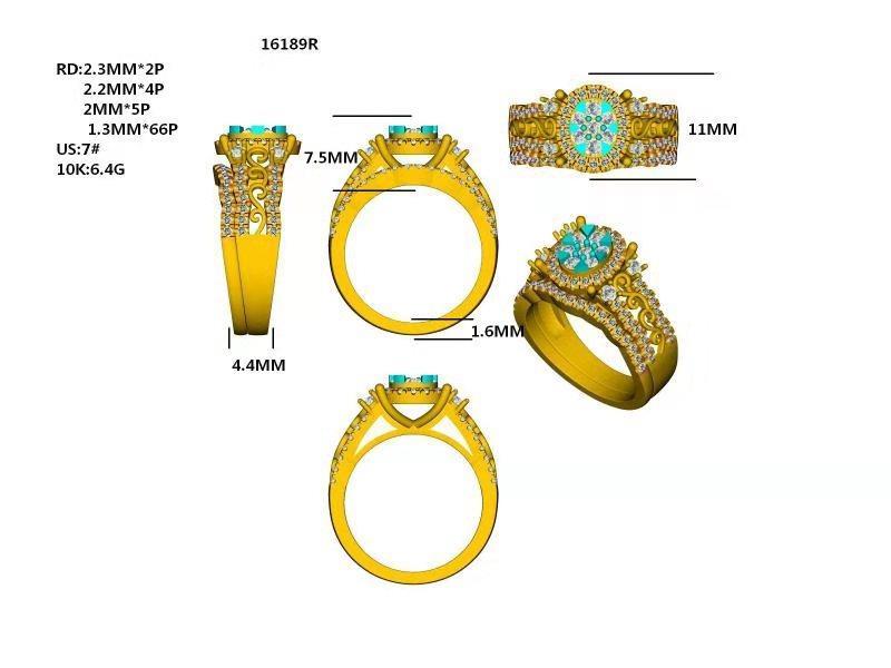 16189R Ring With Diamonds