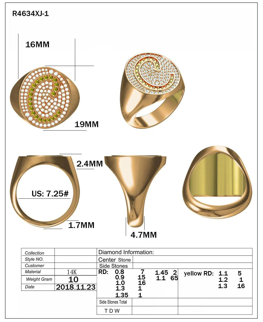 16257R-L Ring With Diamond