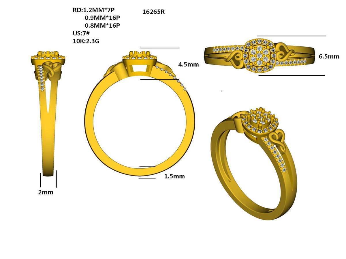 16265R Ring With Diamonds