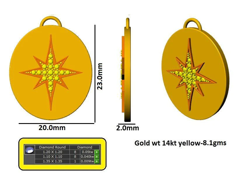 16275P-L Pendant With Diamond