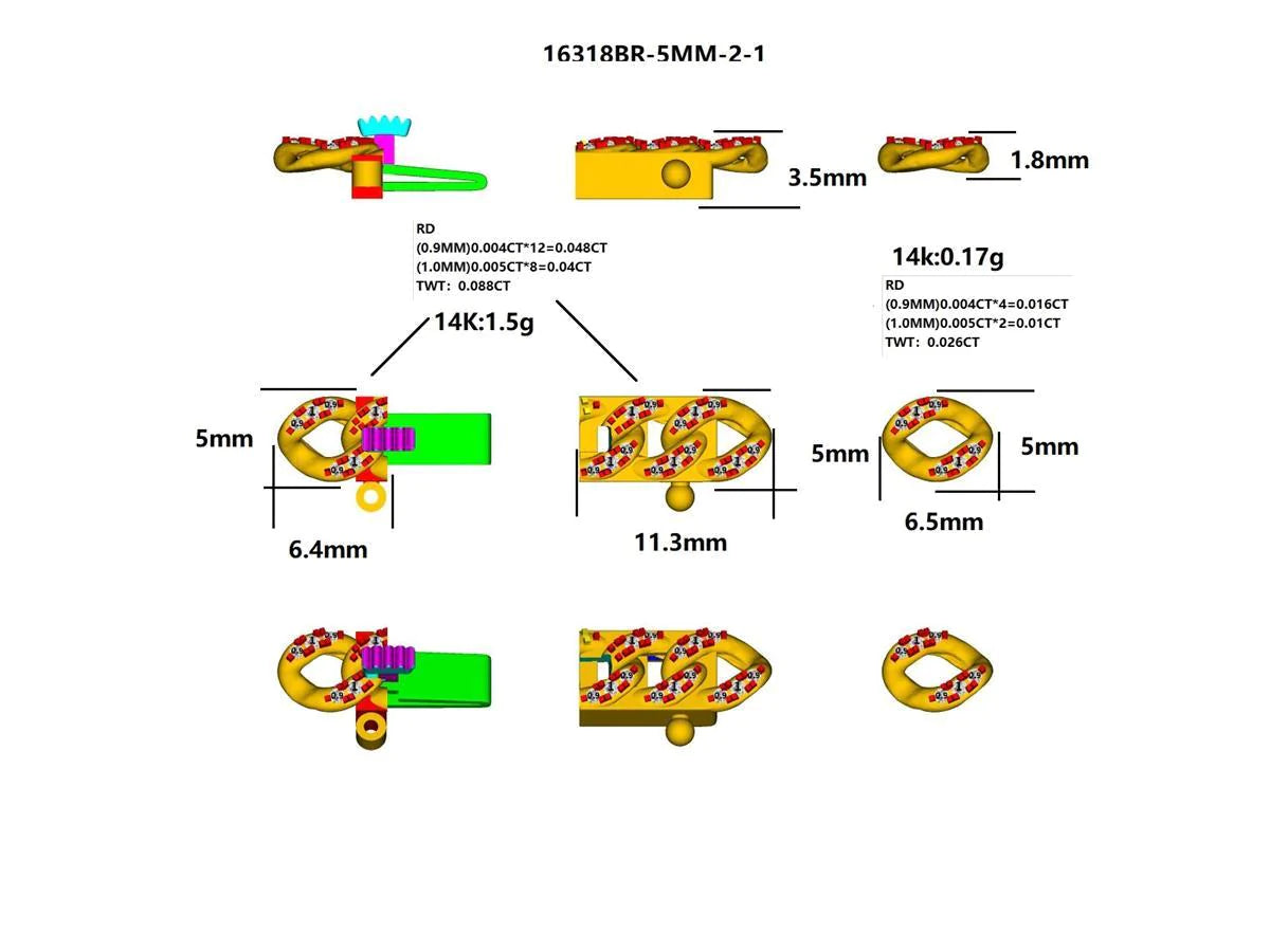 16318BR-5MM Bracelet With Diamond
