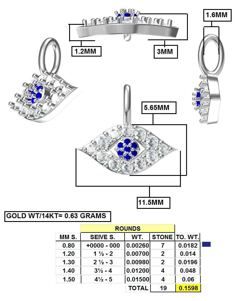 16339P Pendant With Diamond and Gemstone