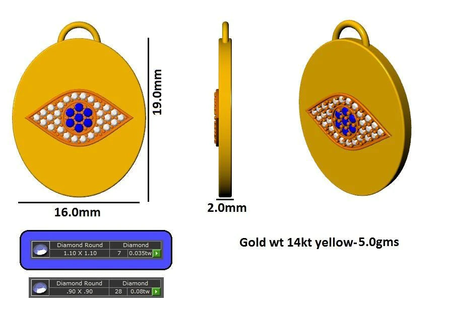 16385P Pendant With Diamond