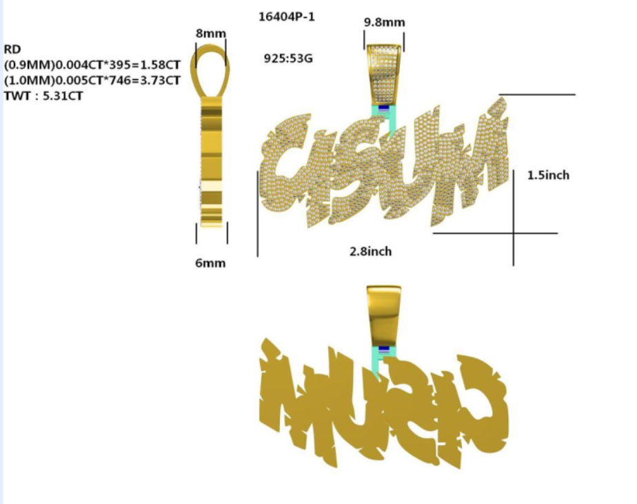 16404P Pendant With Diamond