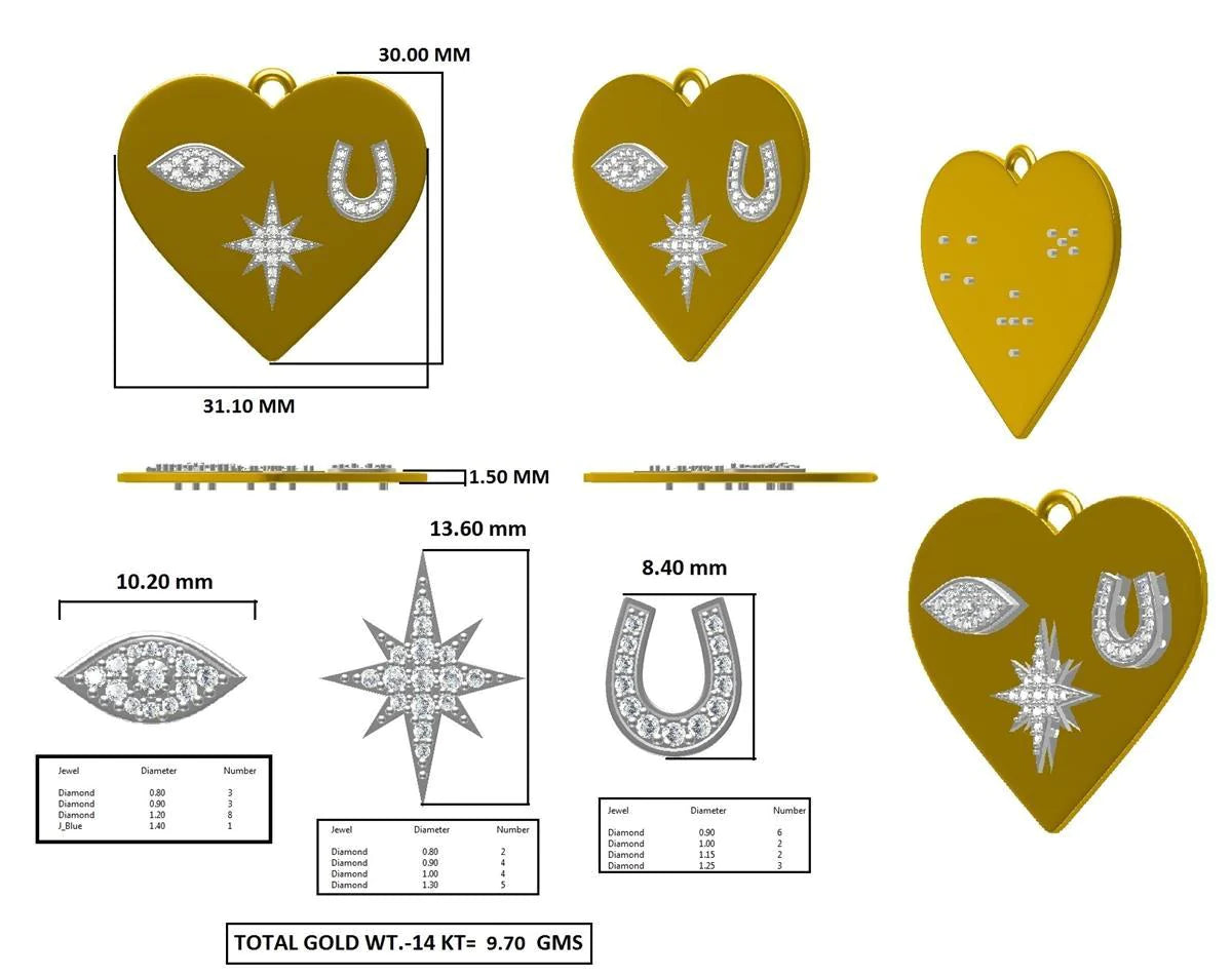 16464P Pendant With Diamond