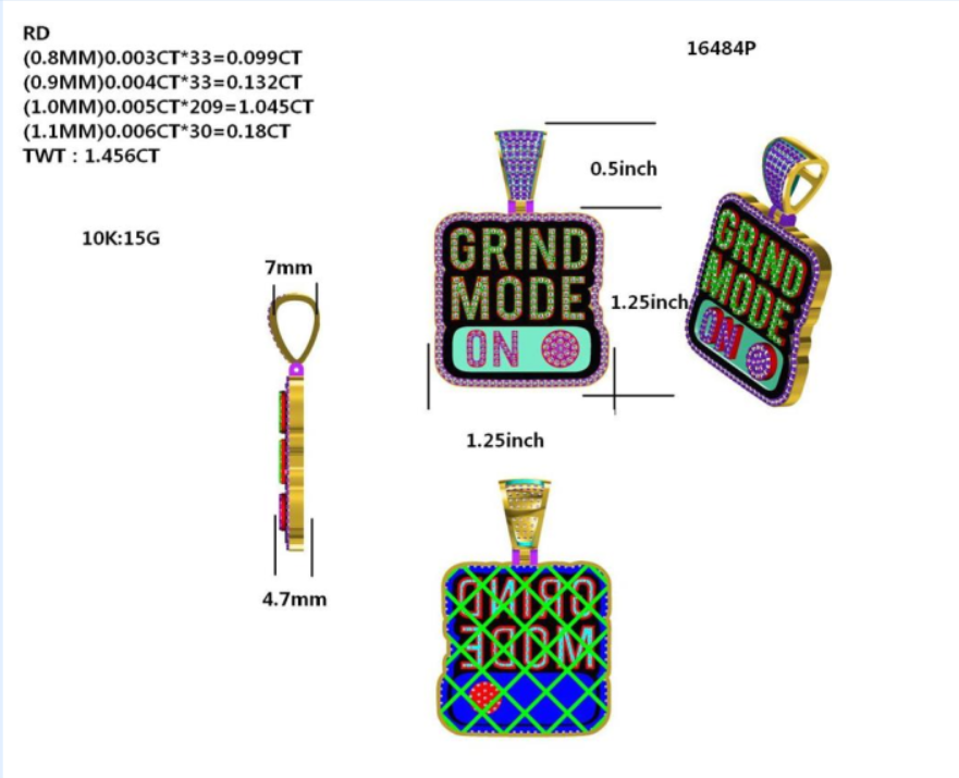 16484P Pendant With Diamond