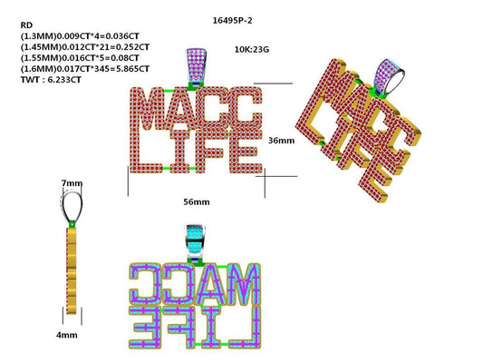 16495P Pendant With Diamond