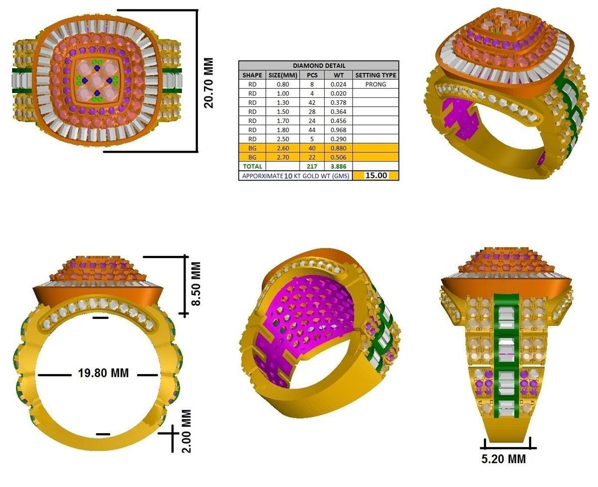16498R Ring With Diamond