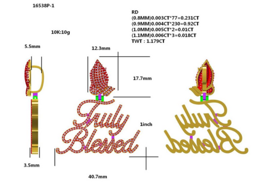 16538P Pendant With Diamond