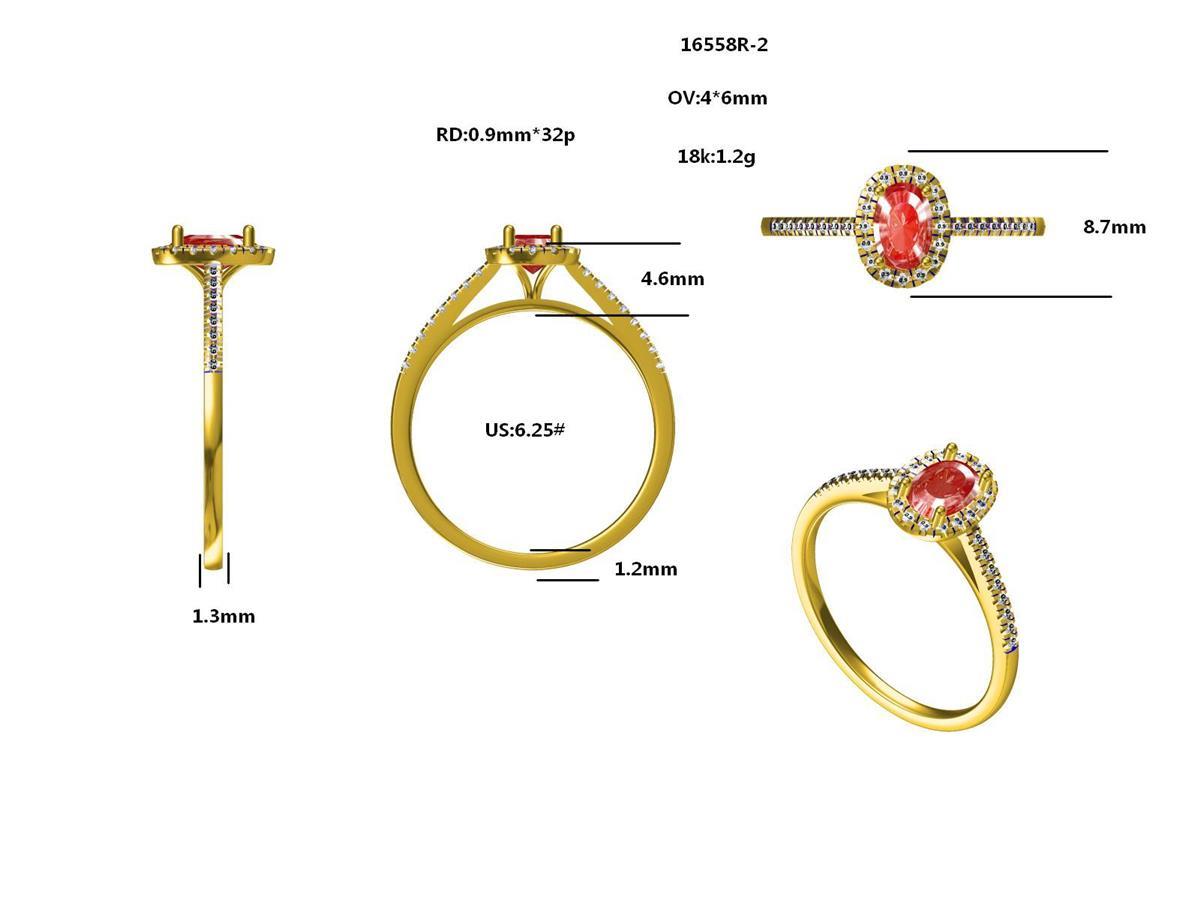 16558R-OV6X4MM Ring With Diamond