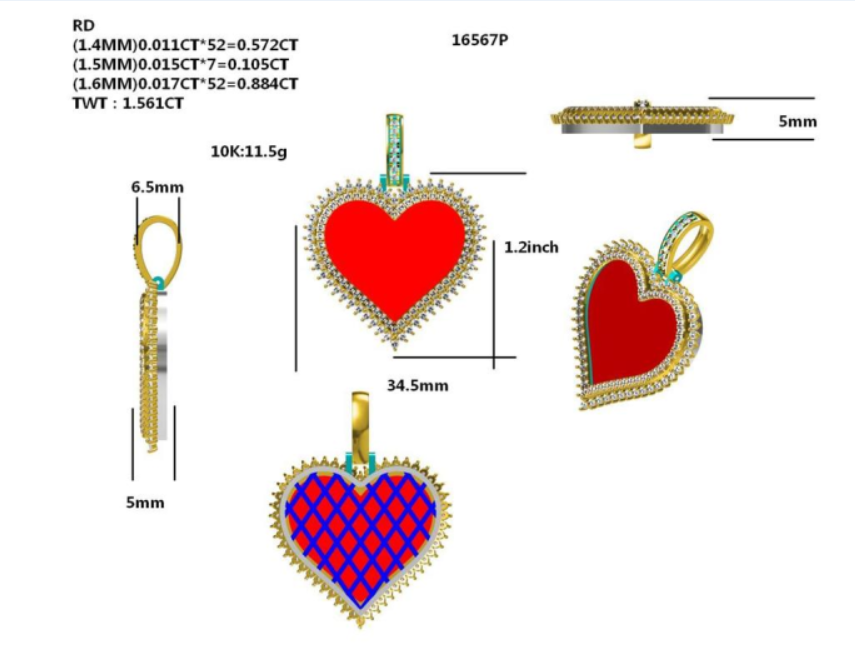 16567P Pendant With Diamond