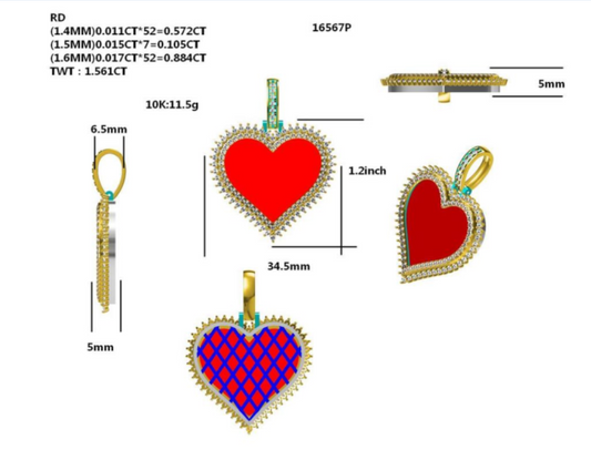 16567P Pendant With Diamond