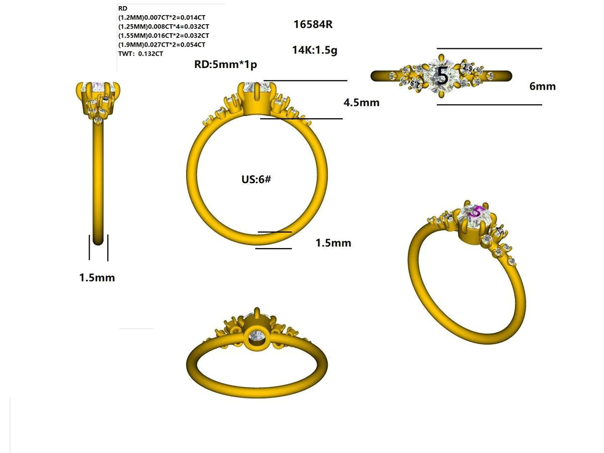 16584R Ring With Diamond