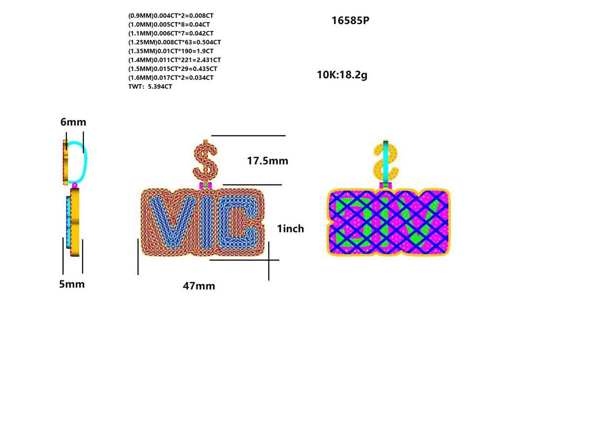 16585P Pendant With Diamond