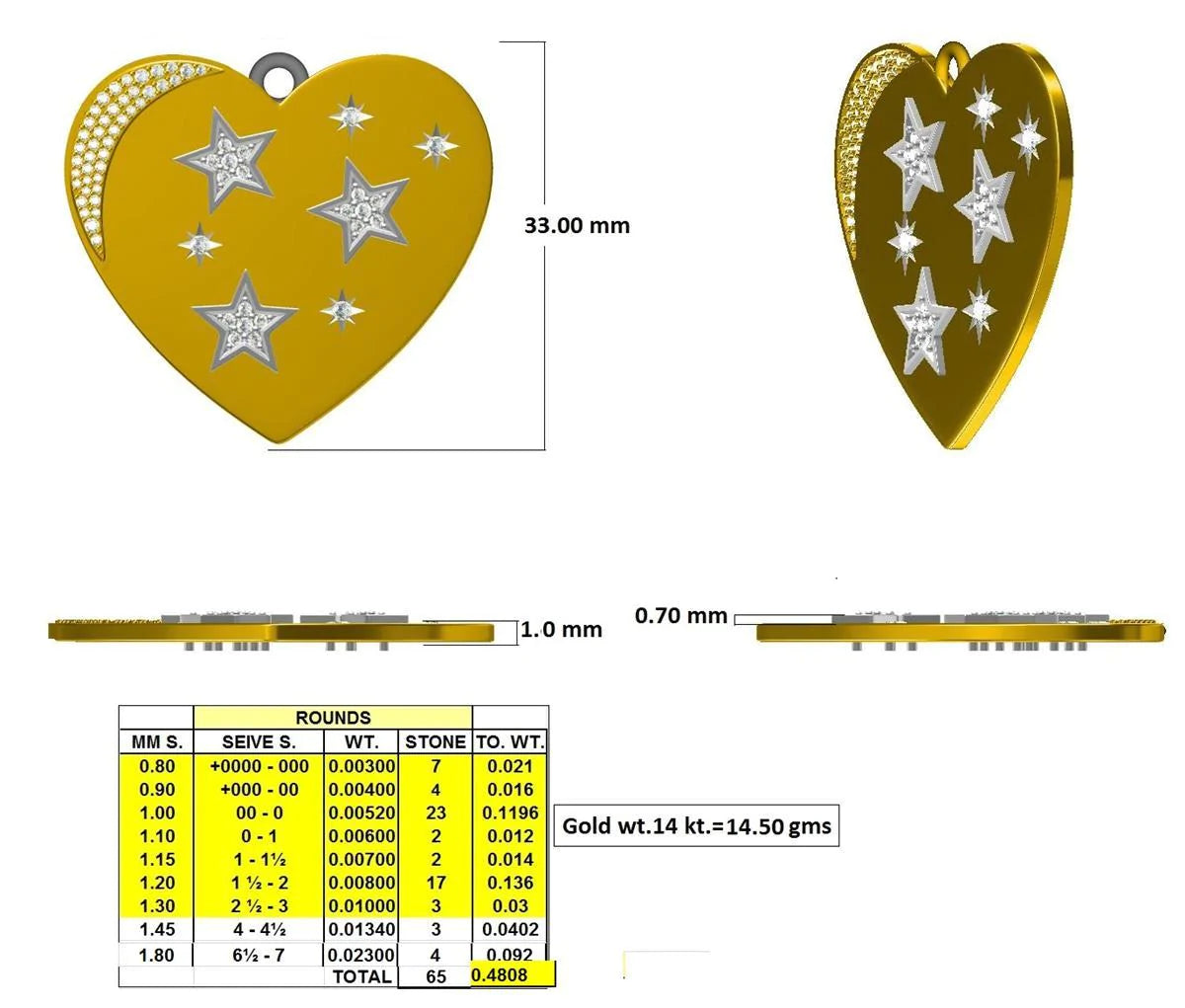 16588P Pendant With Diamond