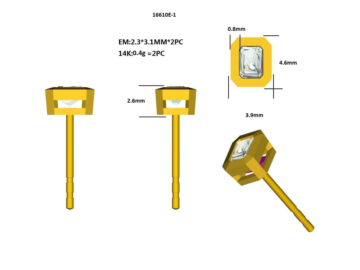 16610E Earring With Diamond