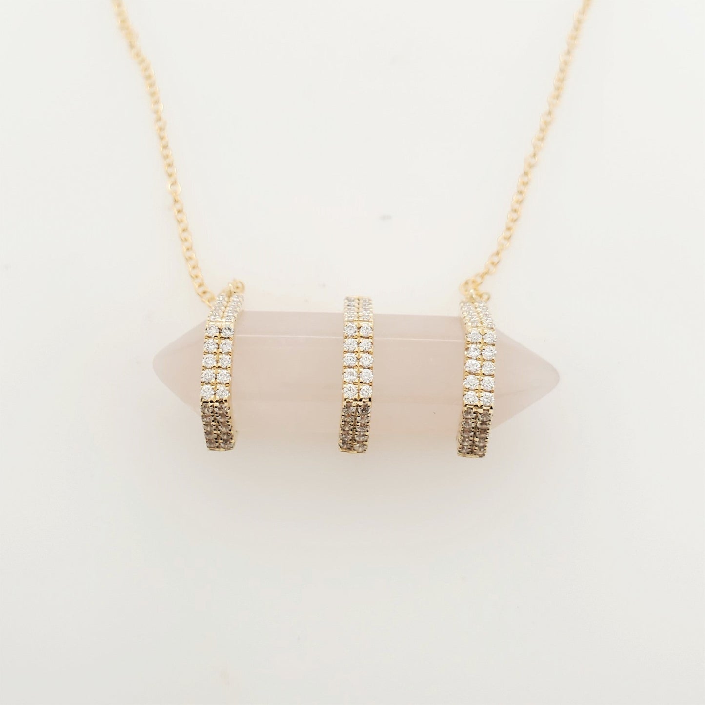 16613N Necklace With Diamond and Gemstone