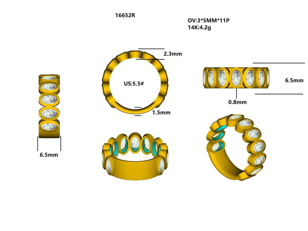16652R Ring With Diamond