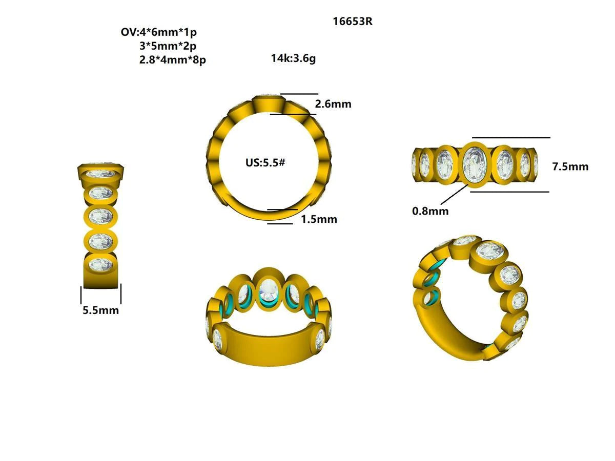 16653R Ring With Diamond