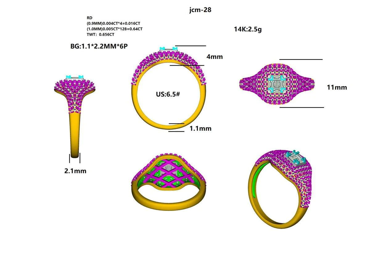 16682R Ring With Diamond