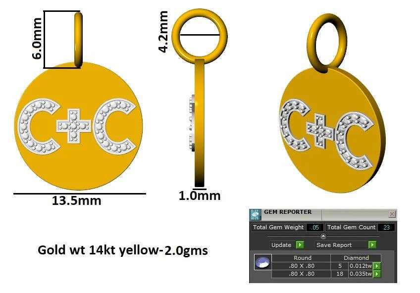 16735P Pendant With Diamond