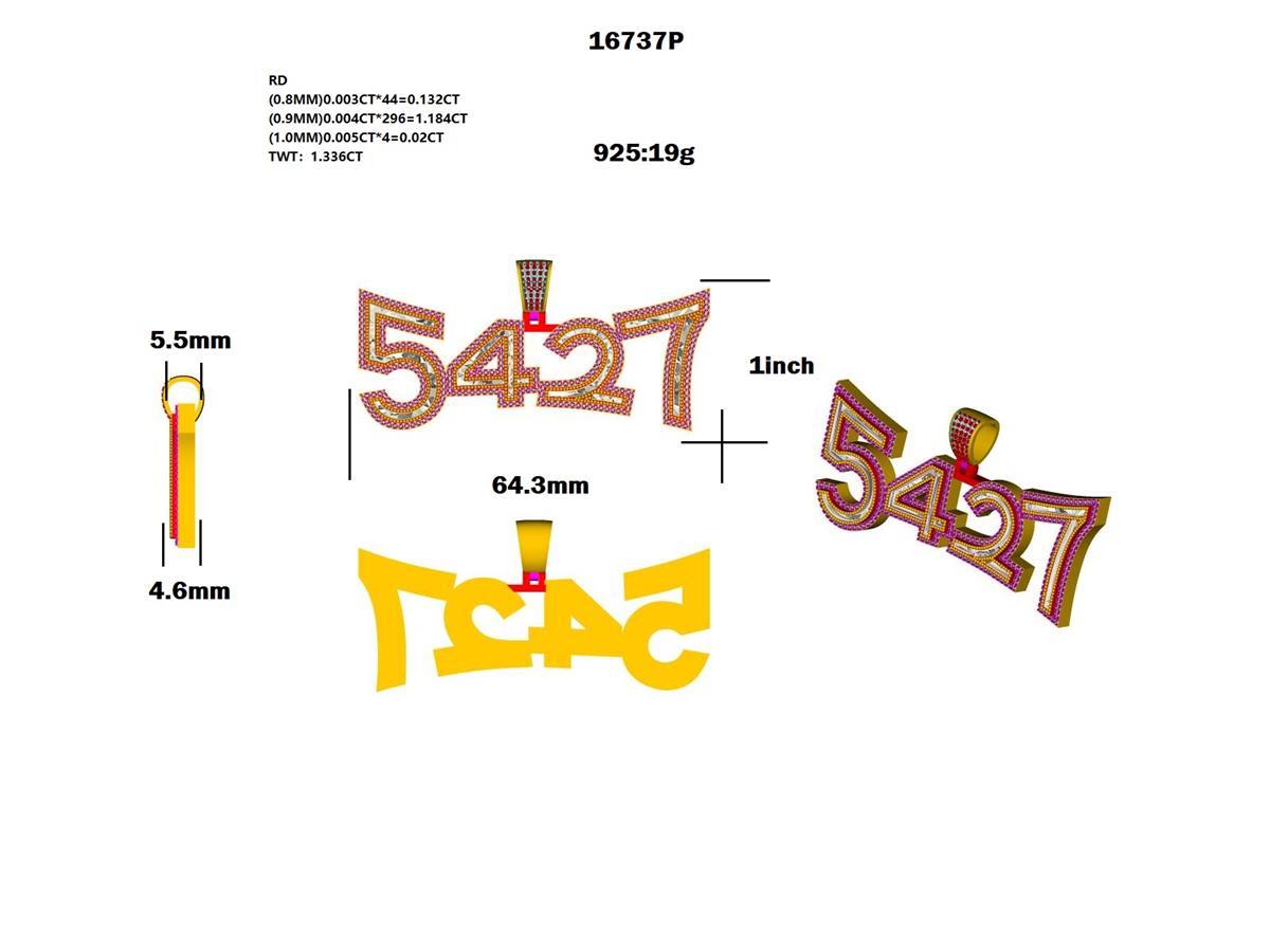 16737P' Pendant With Diamond