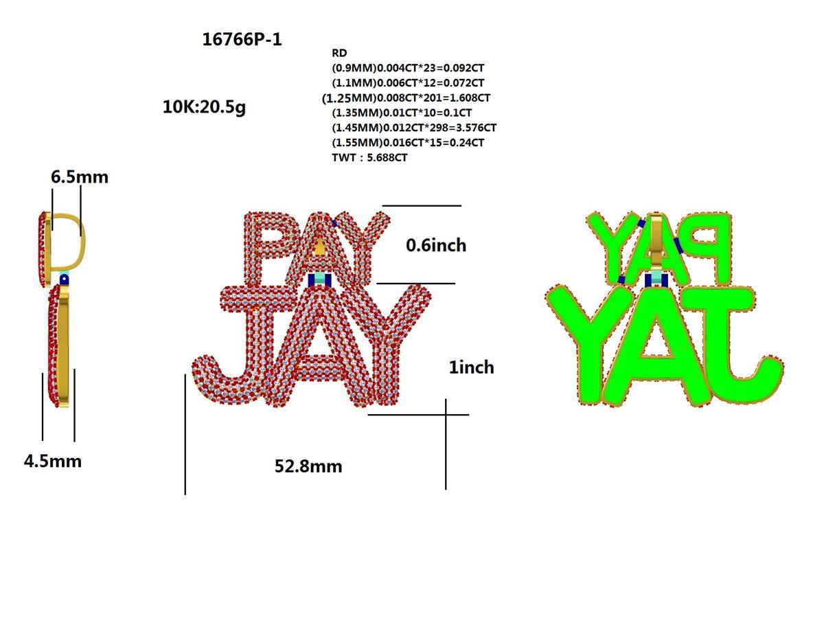 16766P' Pendant With Diamond