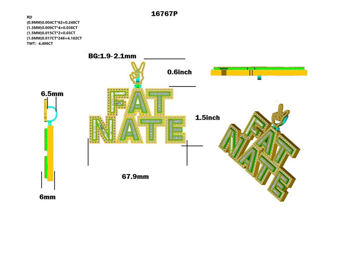 16767P' Pendant With Diamond