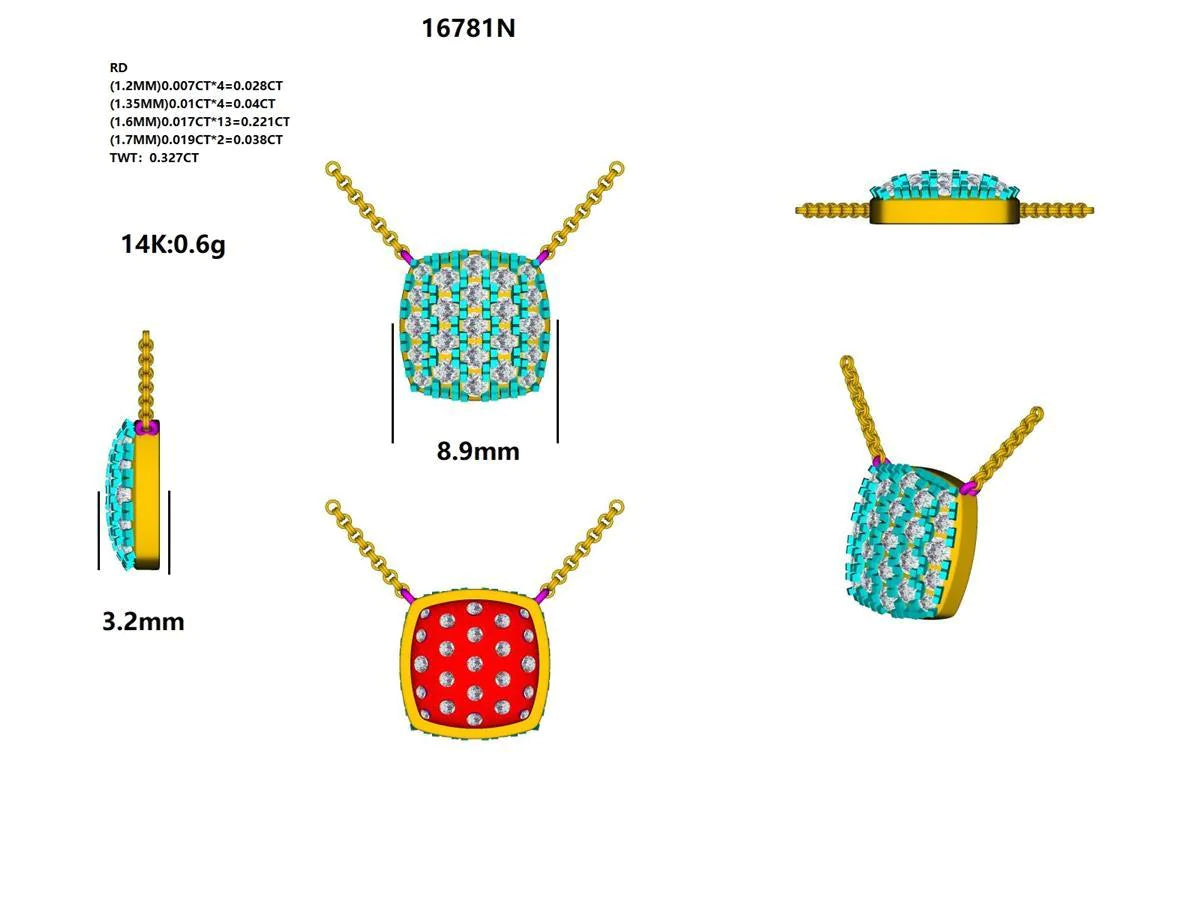 16781N Necklace With Diamond