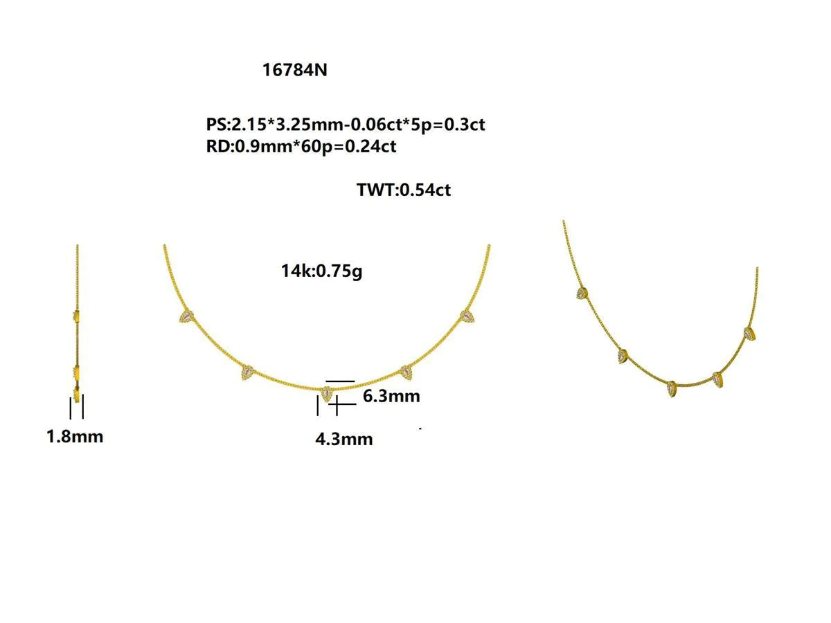 16784N Necklace With Diamond