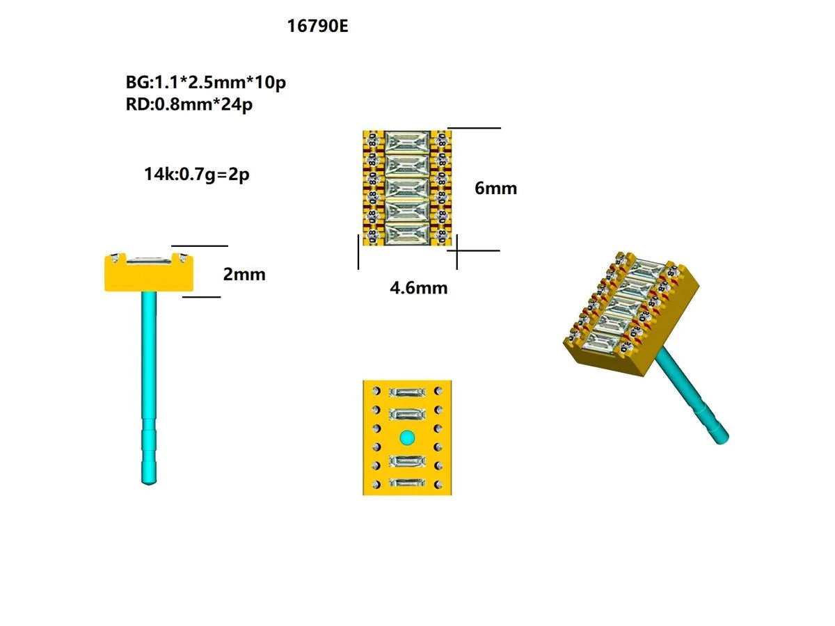 16790E Earring With Diamond