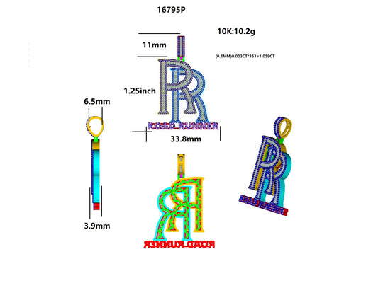 16795P' Pendant With Diamond