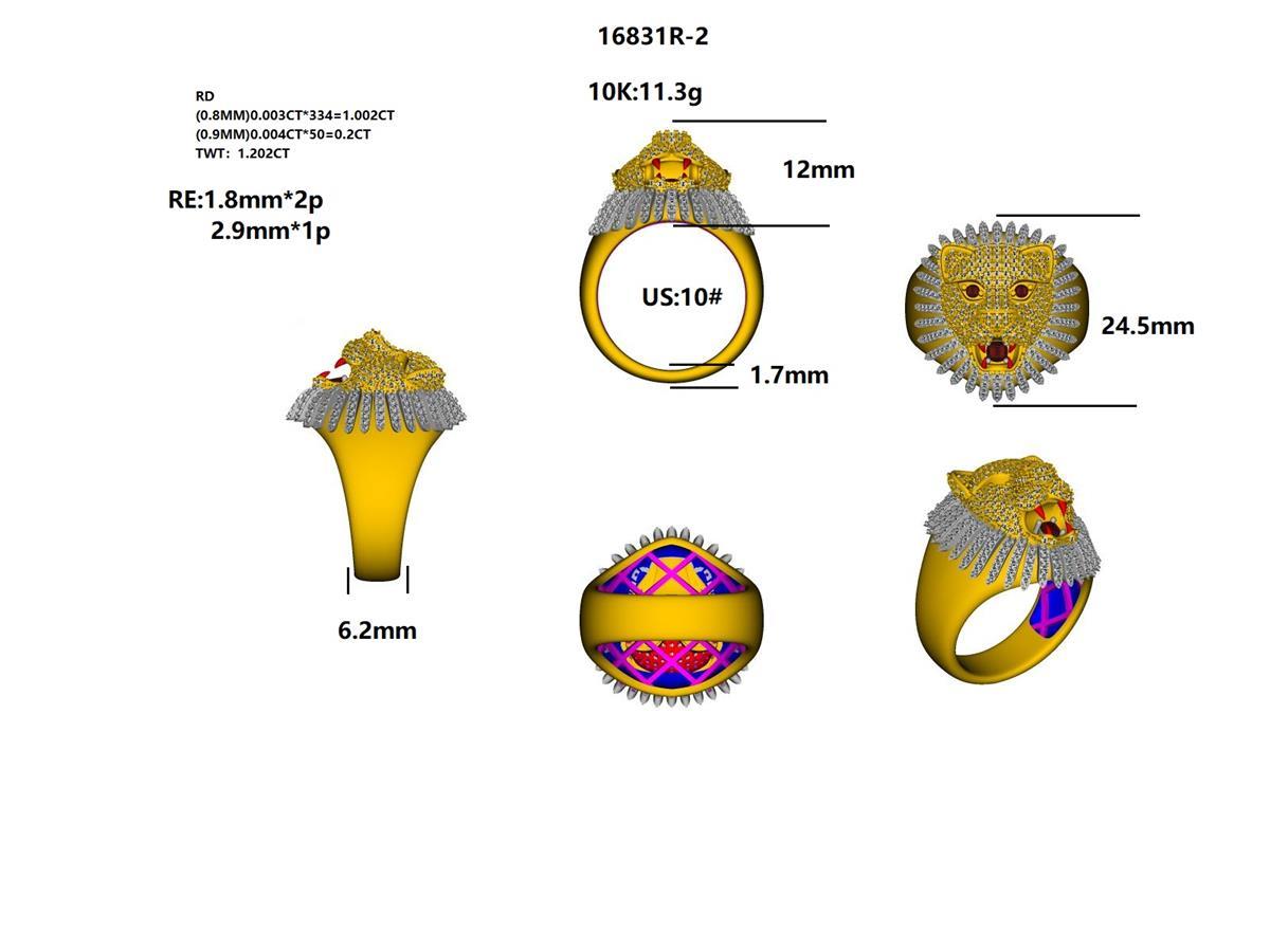 16831R Ring With Diamond