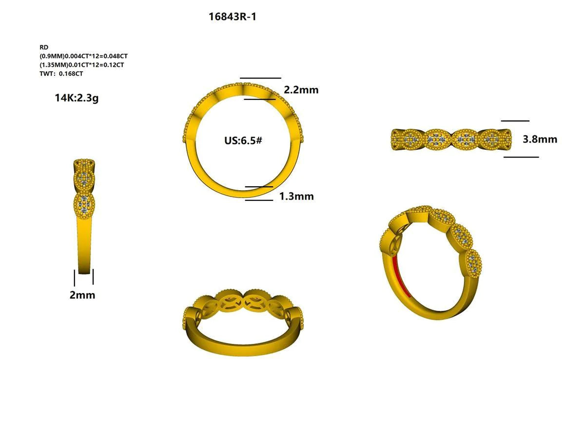 16843R Ring With Diamond